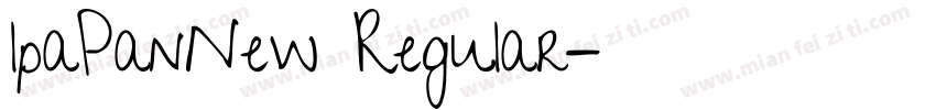 lpaPanNew Regular字体转换